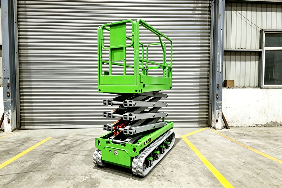 6m Scissor Lift for Russian Textile Factory case