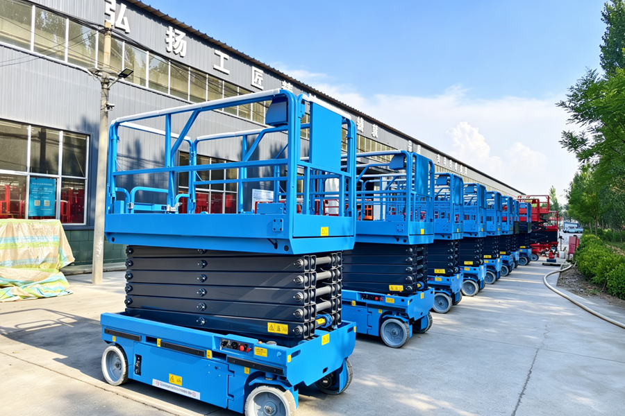 6m blue scissor lift for sale