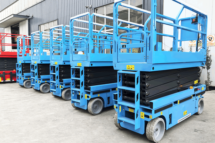 6m blue scissor lift