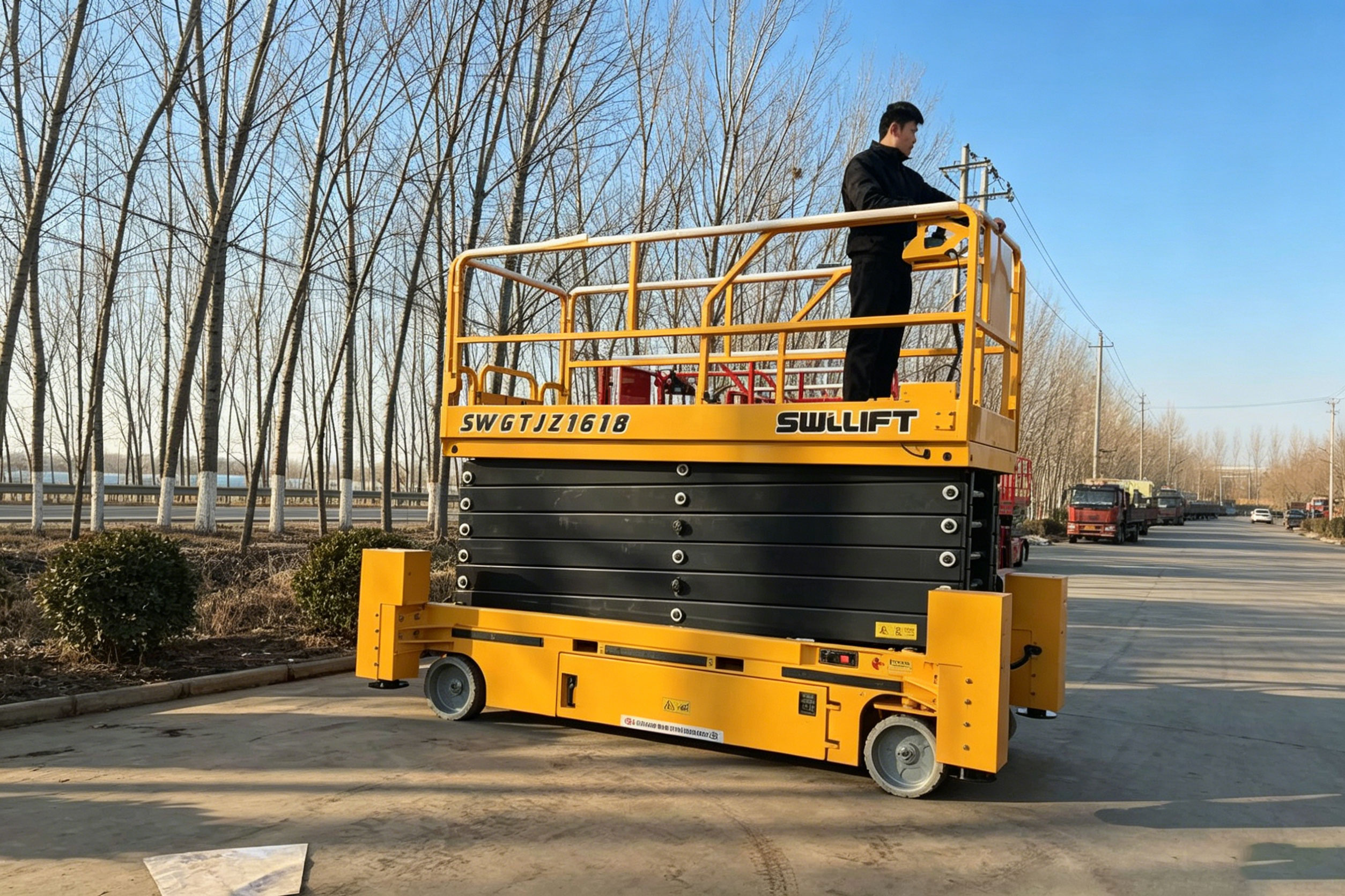 Morocco 2 Units 16m Scissor Lift case