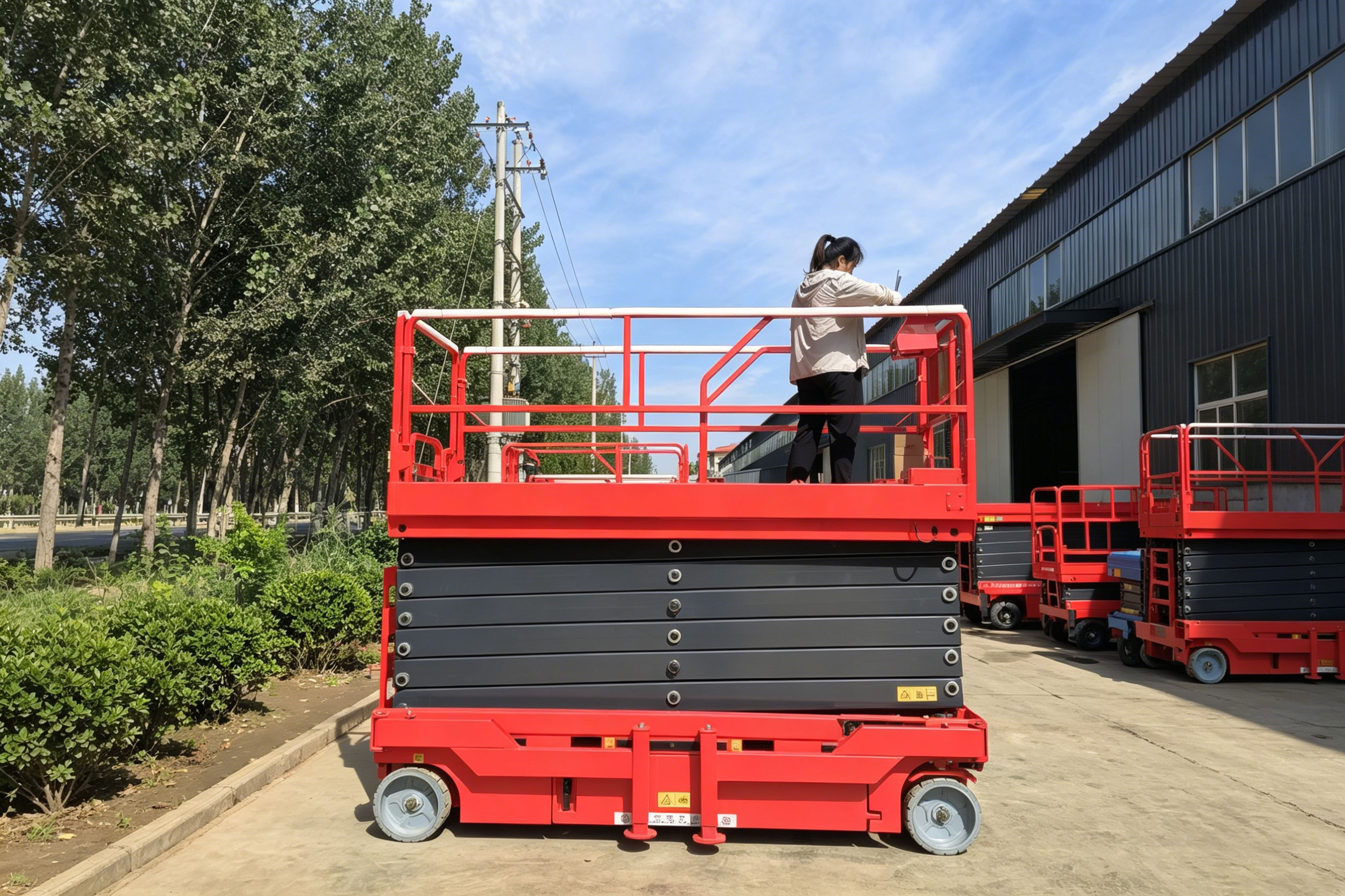 Morocco 2 Units Scissor Lift case