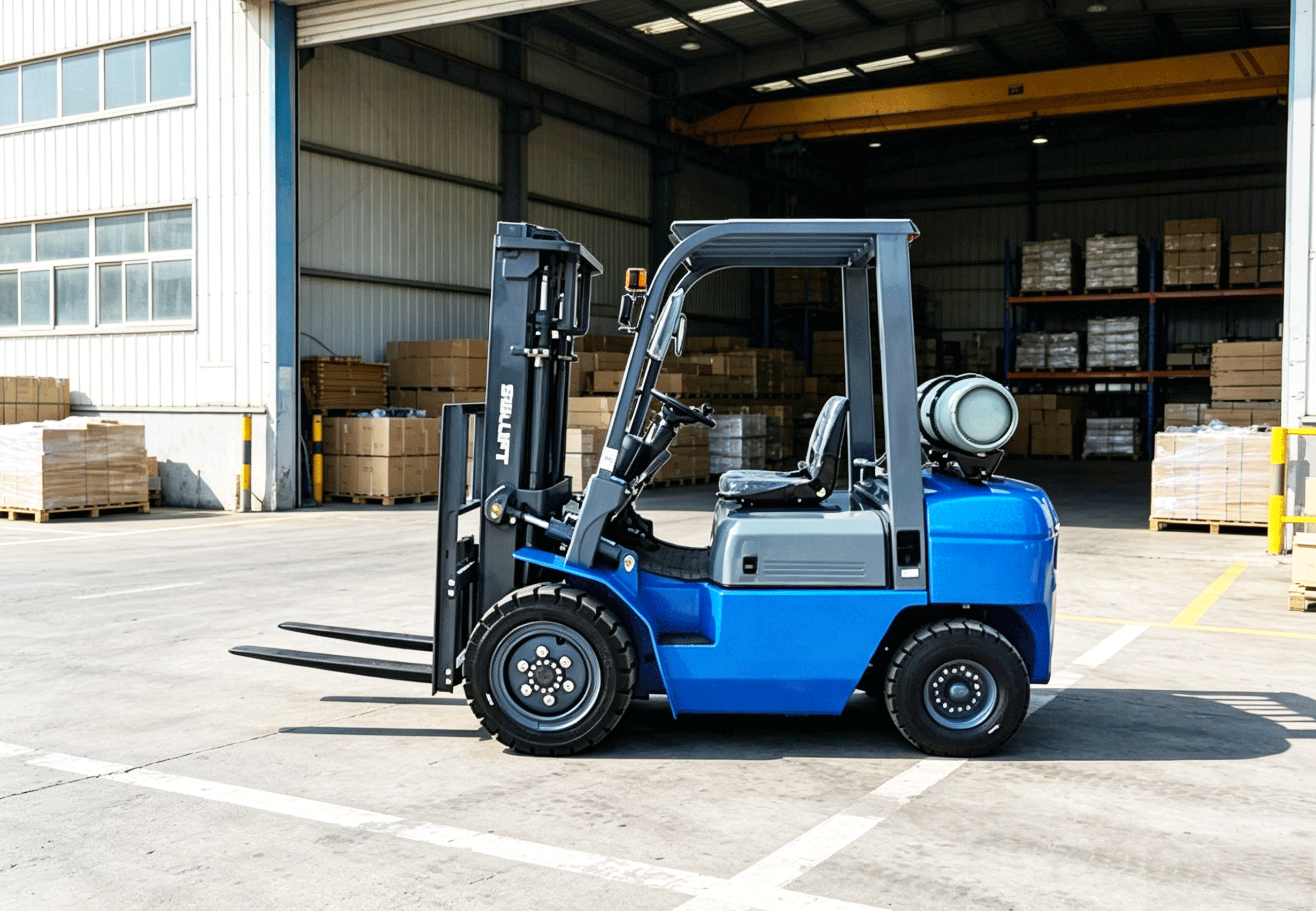 high quality blue lpg forklift
