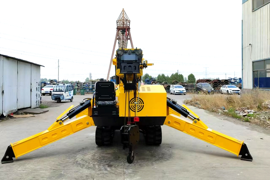 yellow spider crane