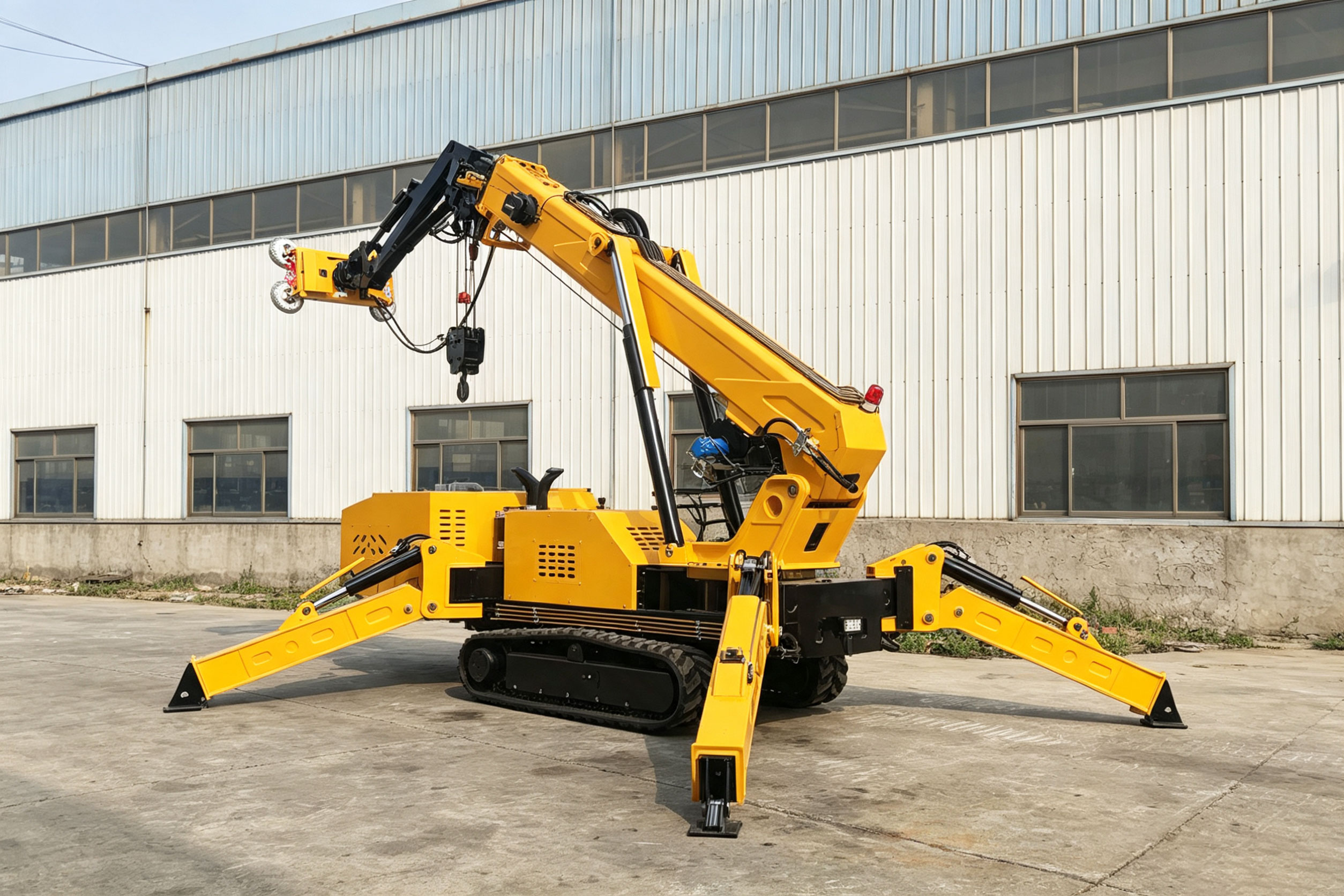 Slovenian Construction Client Custom 3 Ton Spider Crane case