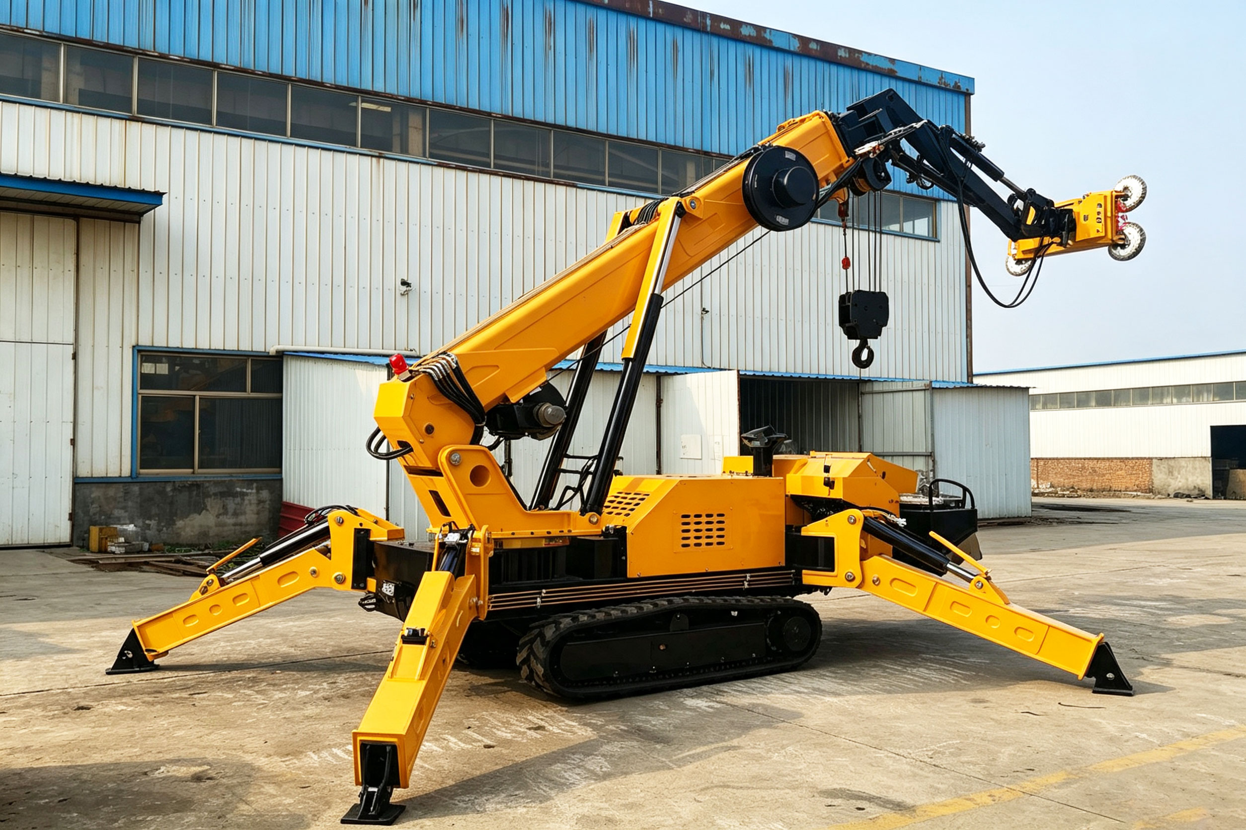 Slovenian Construction Client Custom Spider Crane case