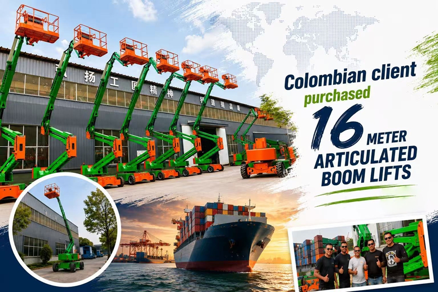 Colombian customers purchased articulated boom lifts from SWLLIFT