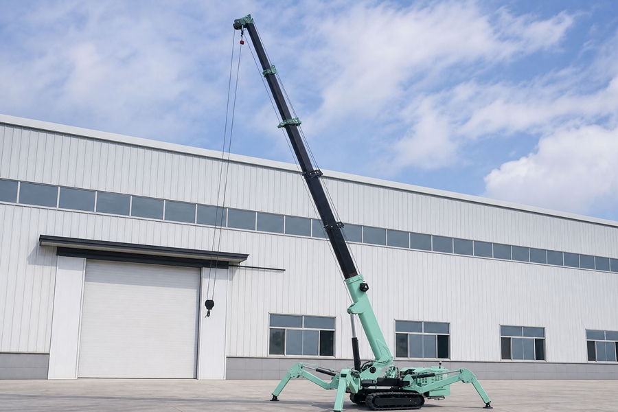 Peru tracked spider crane order