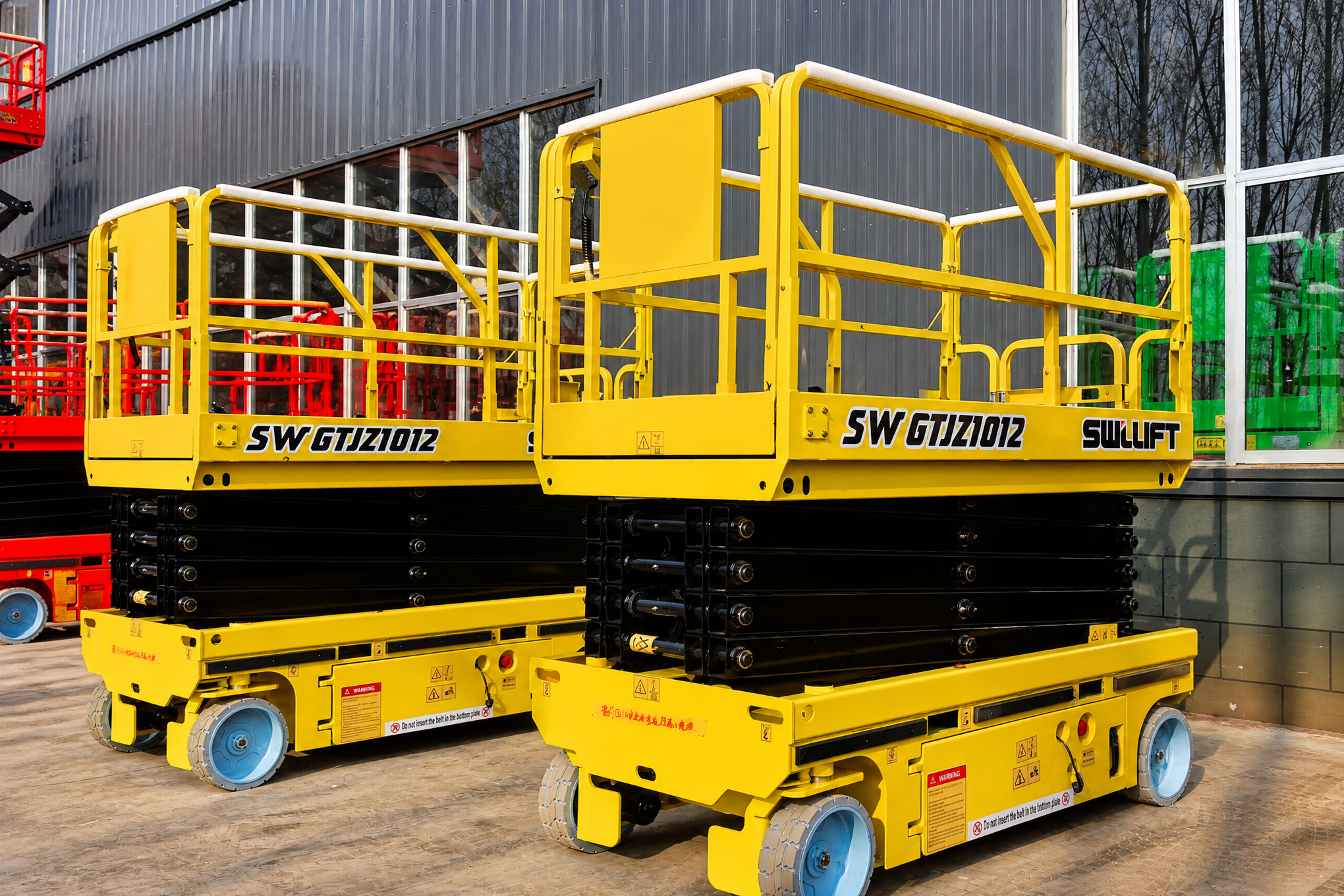 Two 35 ft Scissor Lifts