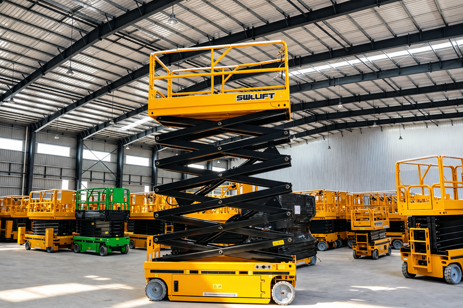 Yellow 35 ft Scissor Lifts