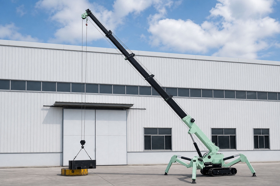 new tracked spider crane