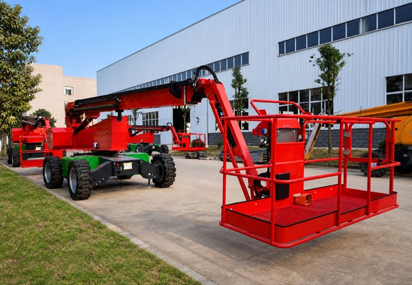 Red-Electric-Telescopic-Aerial-Platform