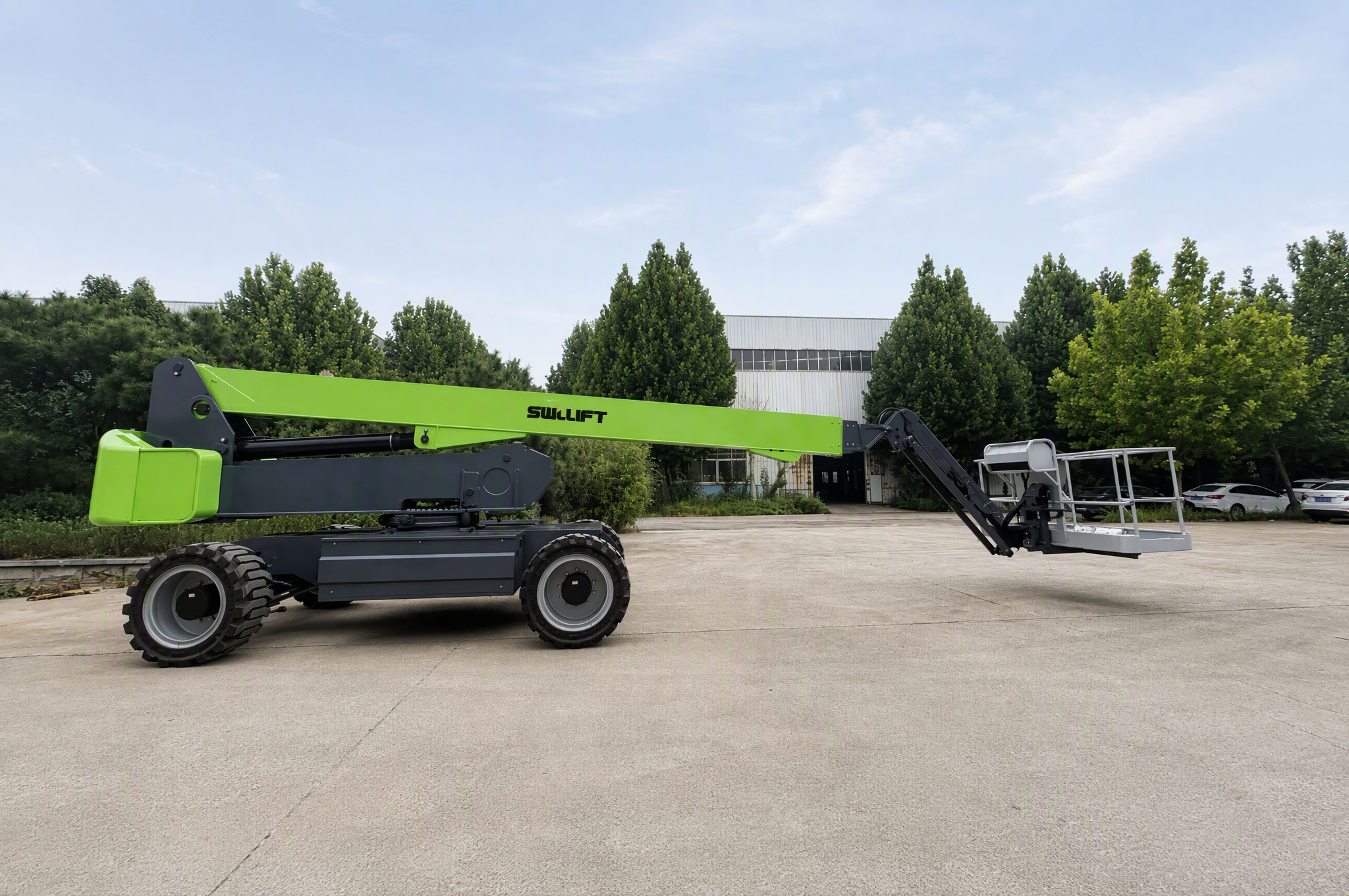 outdoor Electric Straight Boom Man Lift
